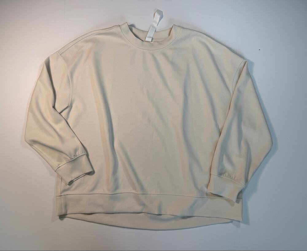Lululemon Soft Stream Ivory sweatshirt EUC XL